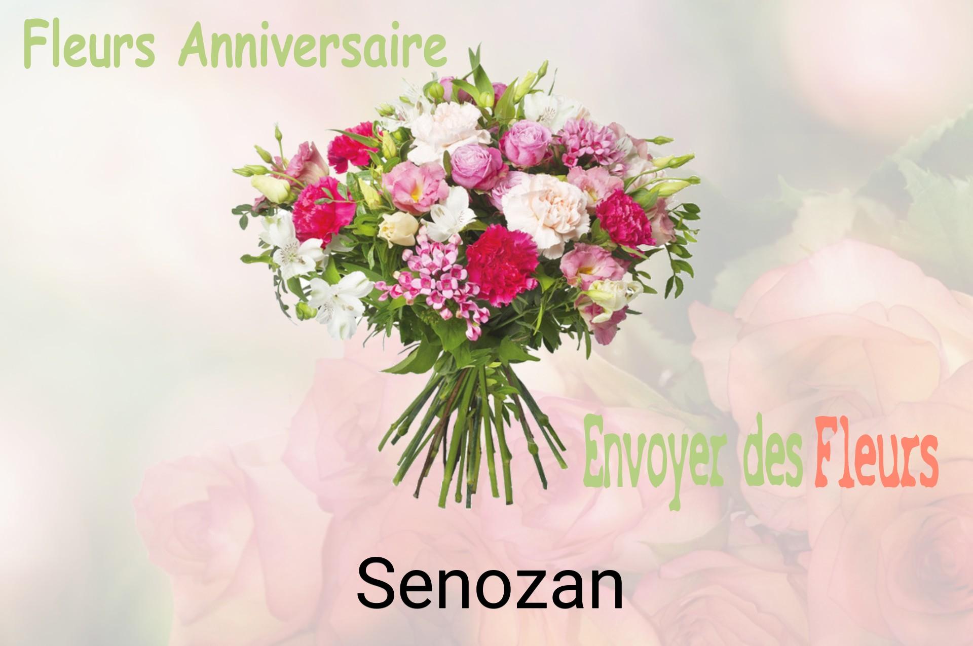 Bouquet de fleurs d’anniversaire livré à Senozan